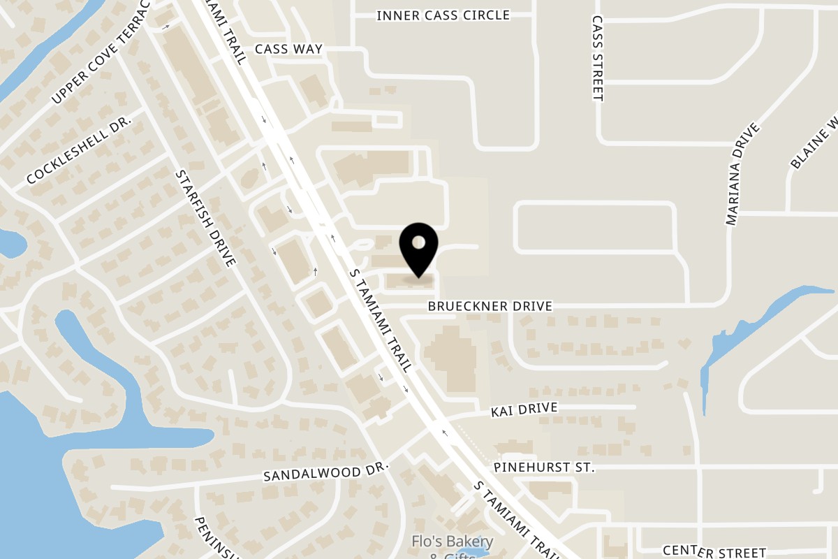 Map showing the location of Maestrale Restaurant and Pizzeria on 7515 S Tamiami Trl in Sarasota